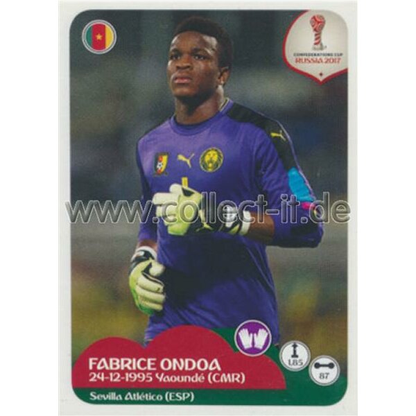 Confederations Cup 2017 - Sticker 152 - Fabrice Ondoa