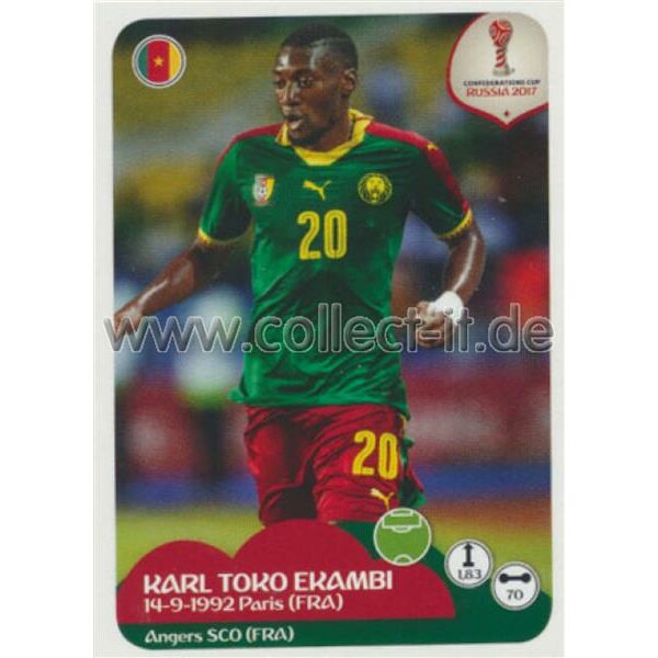 Confederations Cup 2017 - Sticker 173 - Karl Toko Ekambi