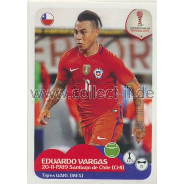 Confederations Cup 2017 - Sticker 196 - Eduardo Vargas