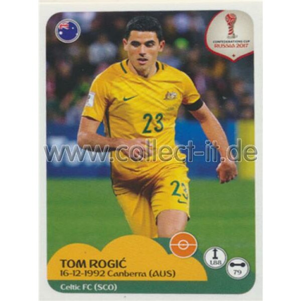 Confederations Cup 2017 - Sticker 218 - Tom Rogic