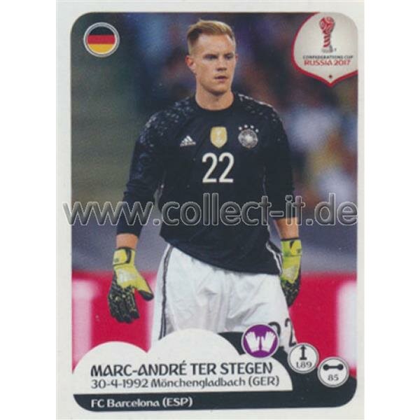 Confederations Cup 2017 - Sticker 234 - Marc-Andre Ter Stegen