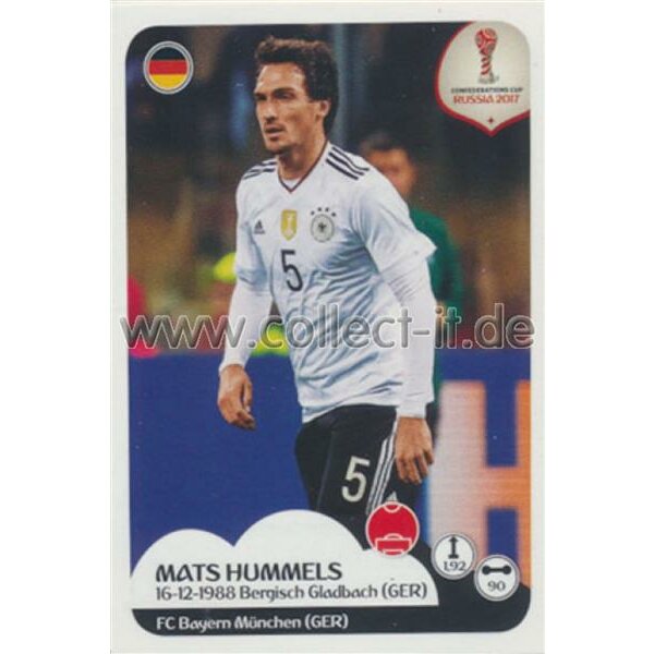 Confederations Cup 2017 - Sticker 237 - Mats Hummels