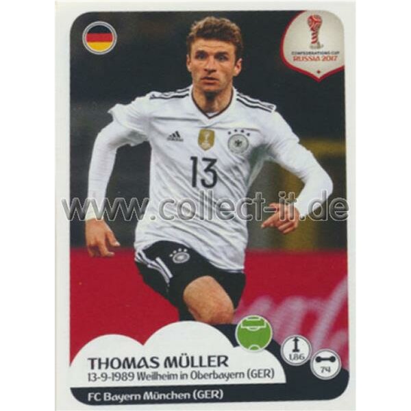 Confederations Cup 2017 - Sticker 254 - Thomas Muller