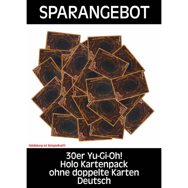 30er Yu-Gi-Oh! Holo Kartenpack ohne doppelte Karten in Deutsch