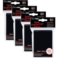 4x Ultra Pro - Deck Protector - Small Sleeves - Black -...