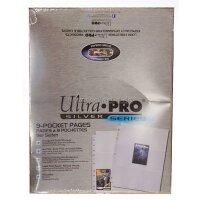 50 Ultra Pro 9-Pocket Silver Series Pages Ordnerseiten...