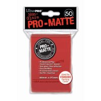 Ultra Pro - Non-Glare Pro-Matte Sleeves - 50 stk. - Red