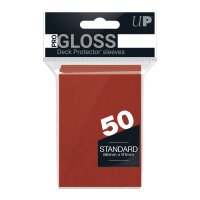 Ultra Pro - Gloss Deck Protector Sleeves - rot