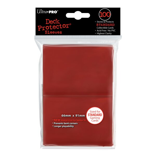 Ultra Pro - Deck Protector Sleeves - rot (100 Stück)