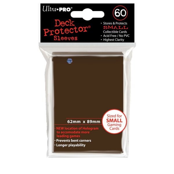 Ultra Pro - Deck Protector Sleeves - Solid Brown (60 Stk.)