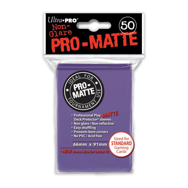 Ultra Pro - Non-Glare Pro-Matte Sleeves - Purple