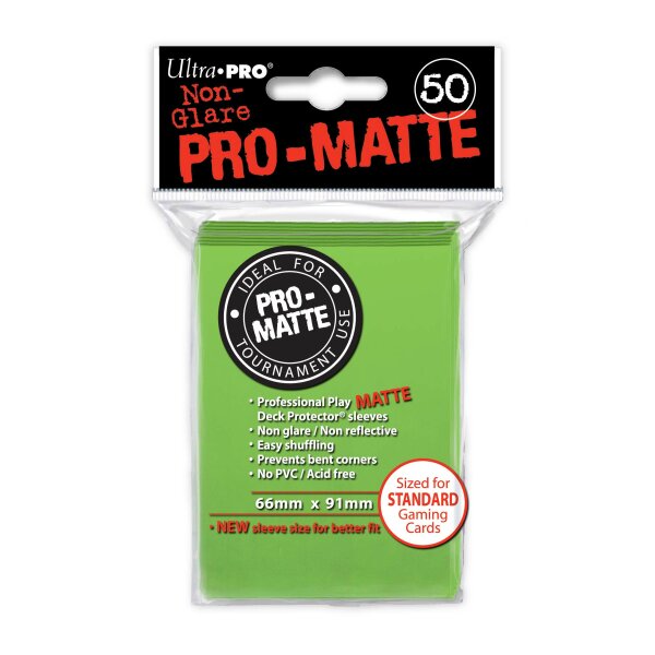 Ultra Pro - Non-Glare Pro-Matte Sleeves - Lime Green