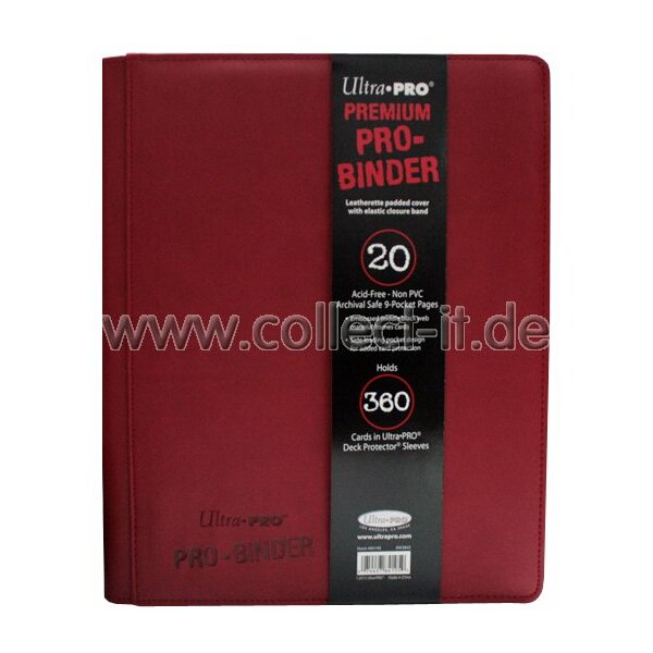 Ultra Pro Premium Pro-Binder - Sammelalbum DIN A4 Rot