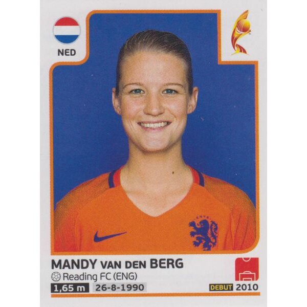 Sticker 19 - Mandy van den Berg - Niederlande - Frauen EM2017
