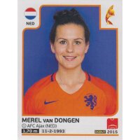 Sticker 22 - Merel van Dongen - Niederlande - Frauen EM2017