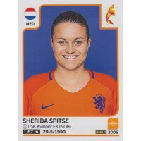 Sticker 25 - Sherida Spitse - Niederlande - Frauen EM2017
