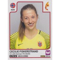 Sticker 38 - Cecille Fiskerstrand - Norwegen - Frauen EM2017