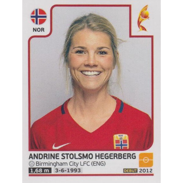 Sticker 46 - Andrine Stolsmo Hegerberg - Norwegen - Frauen EM2017