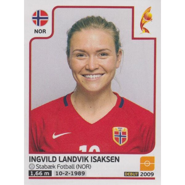 Sticker 47 - Ingvild Landvik Isalsen - Norwegen - Frauen EM2017