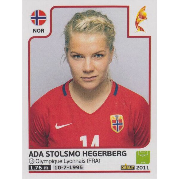 Sticker 53 - Ada Stolsmo Hegerberg - Norwegen - Frauen EM2017