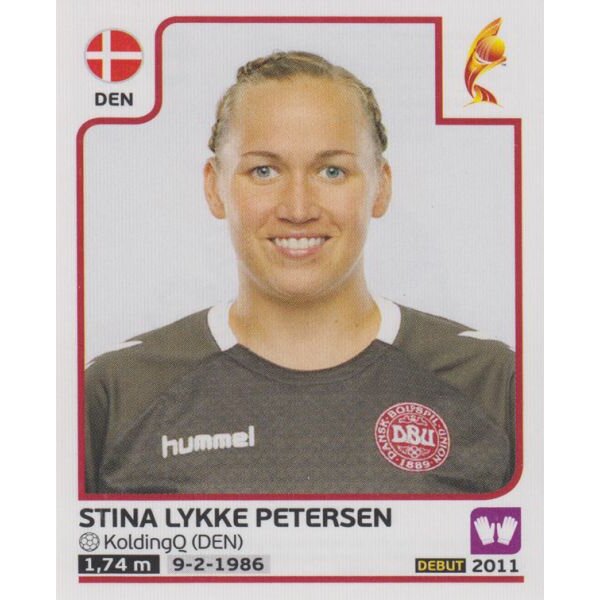 Sticker 57 - Stina Lykke Petersen - Dänemark - Frauen EM2017