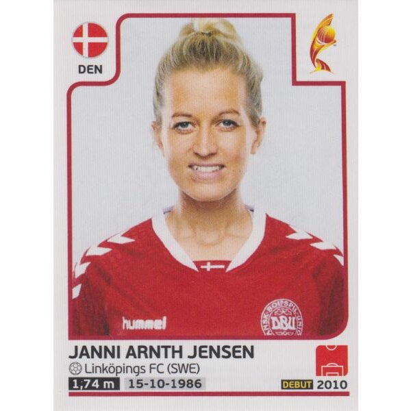 Sticker 60 - Janni Arnth Jensen - Dänemark - Frauen EM2017