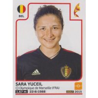 Sticker 90 - Sara Yucell - Belgien - Frauen EM2017