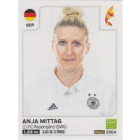 Sticker 113 - Anja Mittag - Deutschland - Frauen EM2017