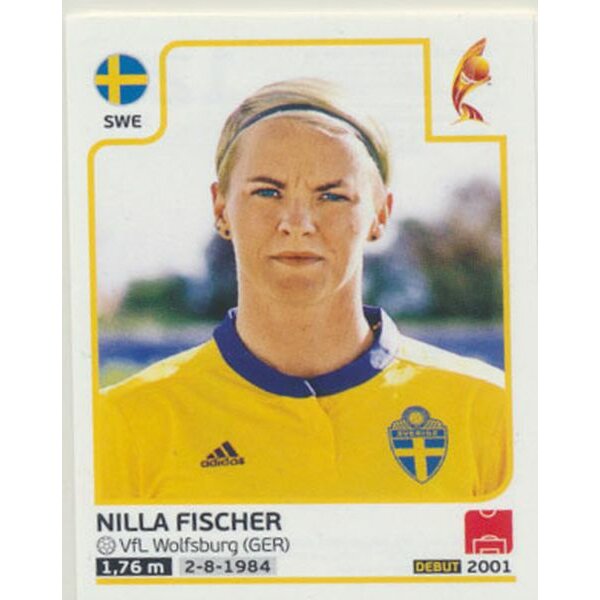 Sticker 123 - Nilla Fischer - Schweden - Frauen EM2017