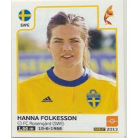 Sticker 127 - Hanna Folkesson - Schweden - Frauen EM2017