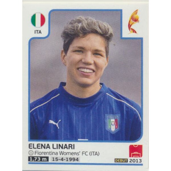 Sticker 141 - Elena Linari - Italien - Frauen EM2017
