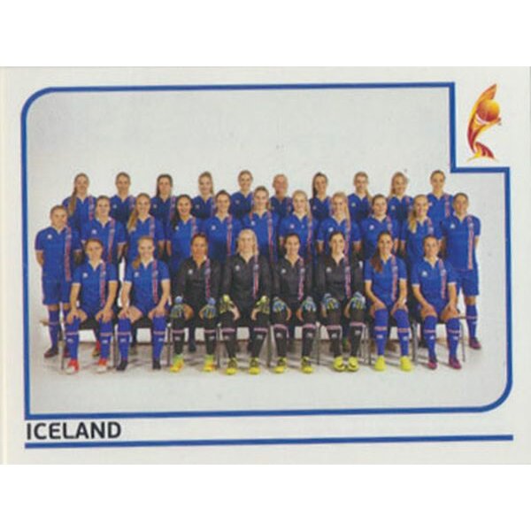 Sticker 196 - Team  - Island - Frauen EM2017