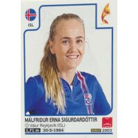 Sticker 201 - Malfridur Erna Sigurdardottir  - Island -...