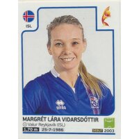 Sticker 212 - Margret Lara Vidarsdottir - Island - Frauen...