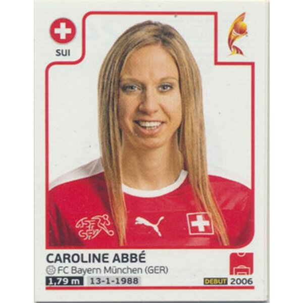 Sticker 243 - Caroline Abbé - Schweiz - Frauen EM2017