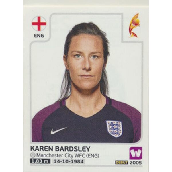 Sticker 257 - Karen Bardsley - England - Frauen EM2017