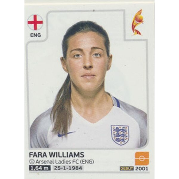 Sticker 270 - Fra Willimas - England - Frauen EM2017