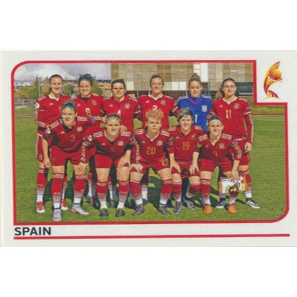Sticker 296 - Team  - Spanien - Frauen EM2017