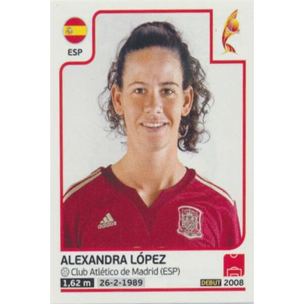 Sticker 302 - Alexandra López - Spanien - Frauen EM2017
