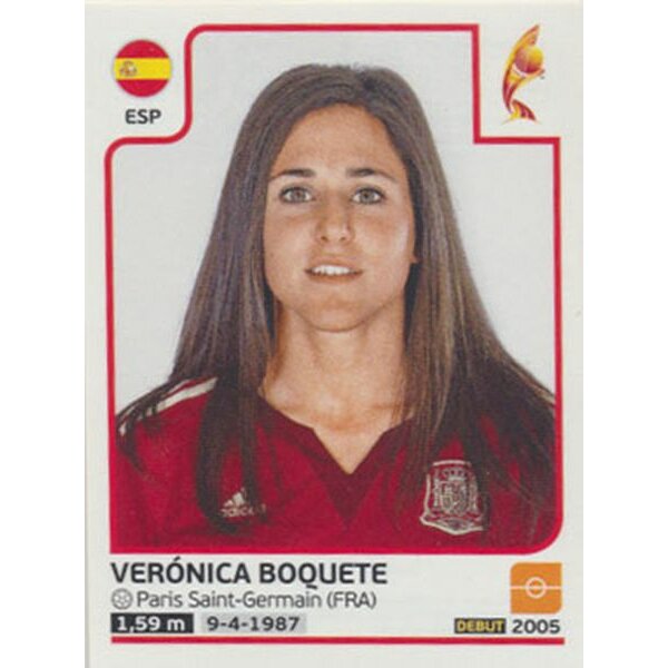 Sticker 307 - Verónica Boquete - Spanien - Frauen EM2017