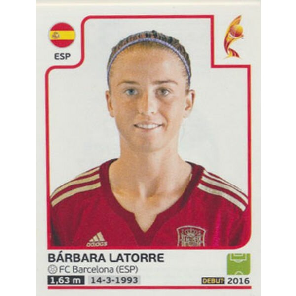 Sticker 314 - Barbara Latorre - Spanien - Frauen EM2017