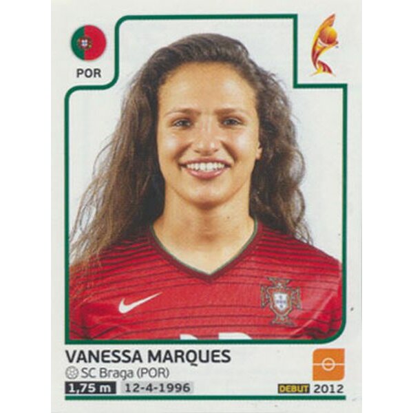 Sticker 328 - Vanessa Marques - Portugal - Frauen EM2017