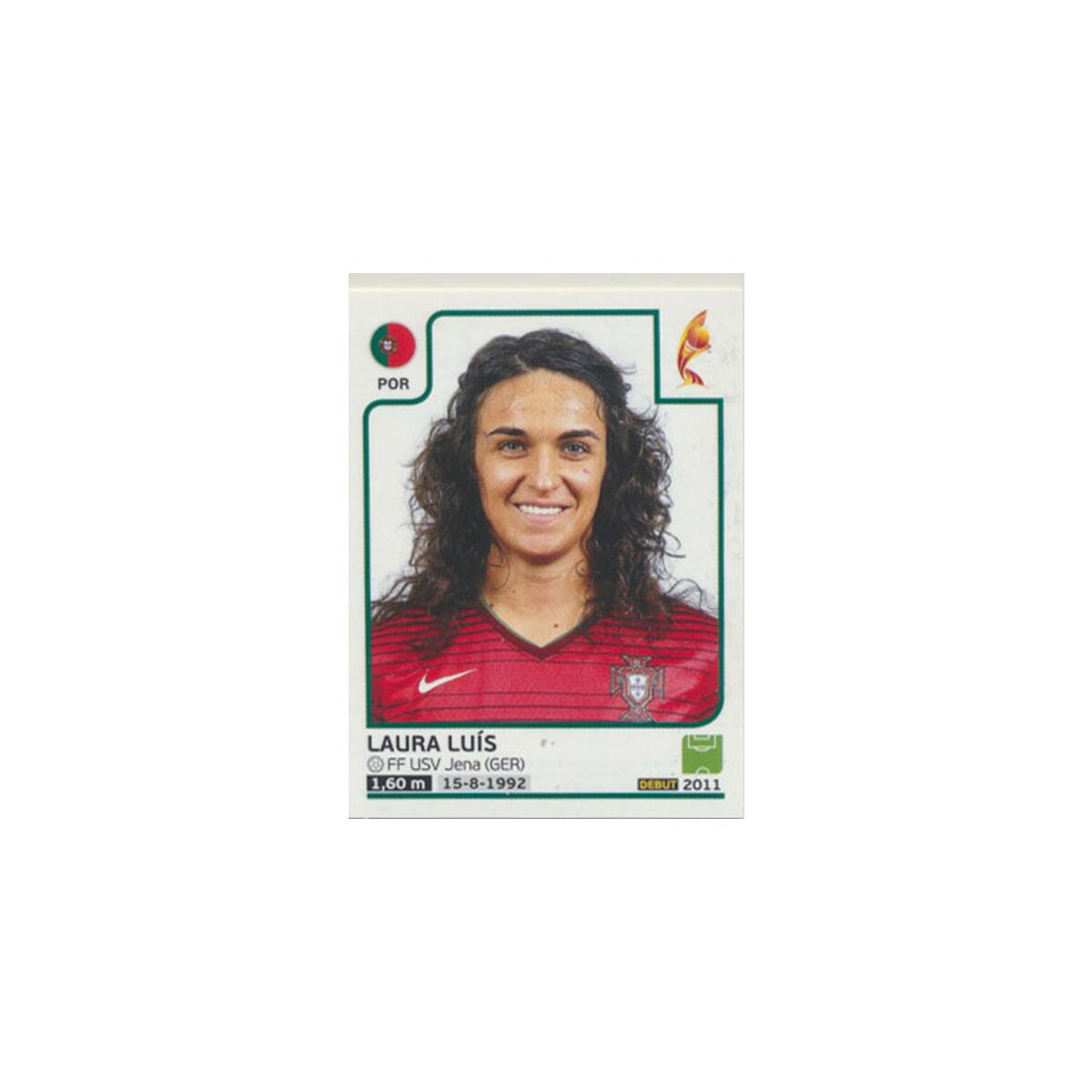Sticker 331 - Laura Luís - Portugal - Frauen EM2017, 2,79