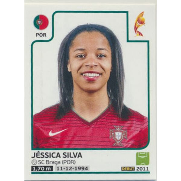 Sticker 334 - Jéssica Silva - Portugal - Frauen EM2017