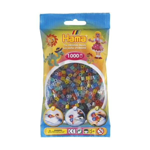 HAMA Perlen transparent 1000Stück