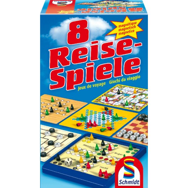 Schmidt Spiele 49102 - 8 Reise-Spiele, magnetisch