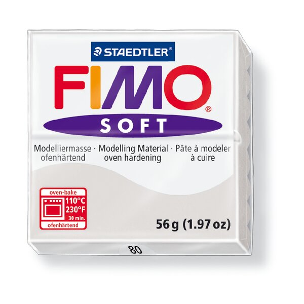 Fimo-Soft Modelliermasse 8020-80 Delpin-Grau