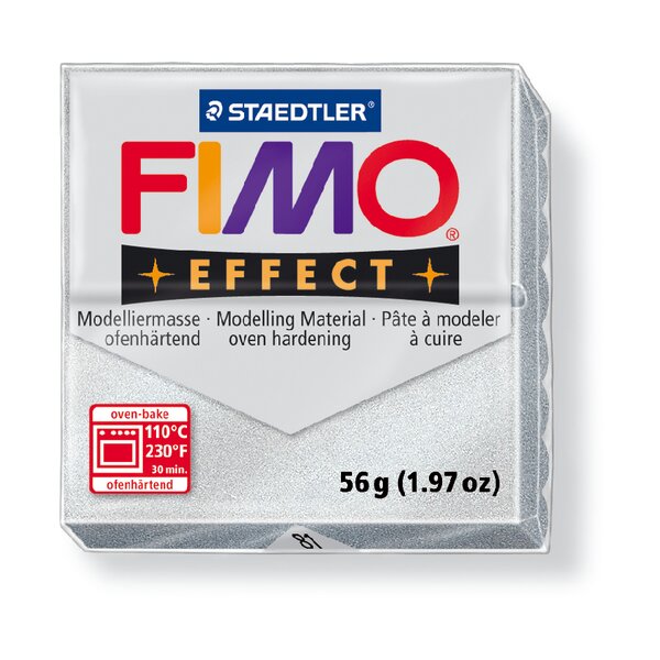 Fimo-Soft Modelliermasse 8020081 Effekt Silber