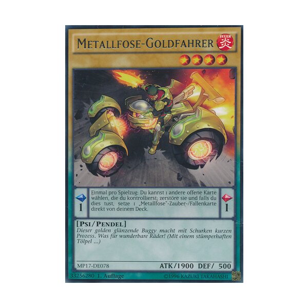 MP17-DE078 - Metallfose-Goldfahrer - 1. Auflage