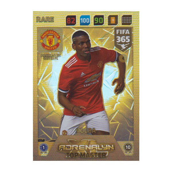 Fifa 365 Cards 2018 - 004 - Top Master - Paul Pogba - Rare